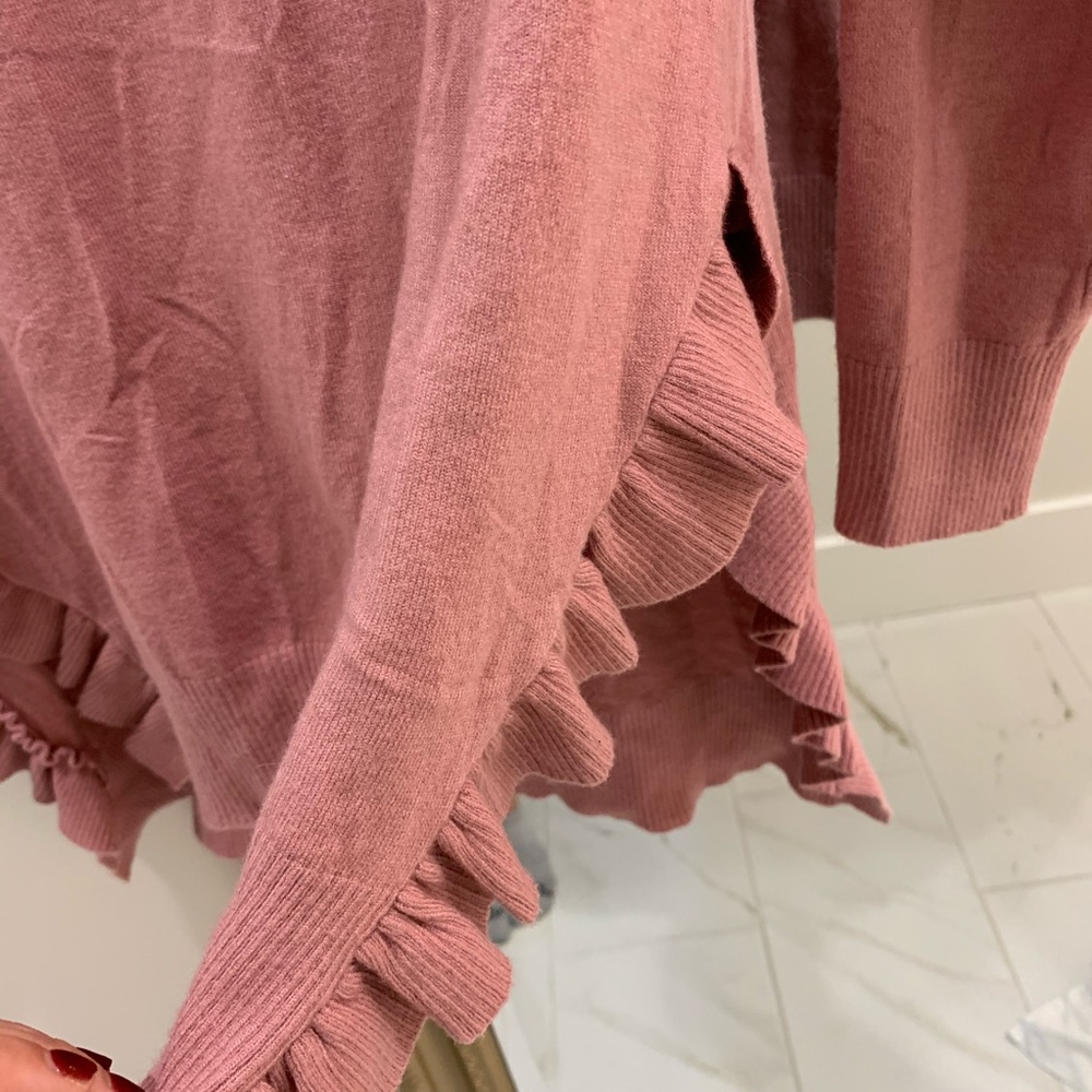 Umgee Pink Ruffle Sweater - Picture 4 of 5